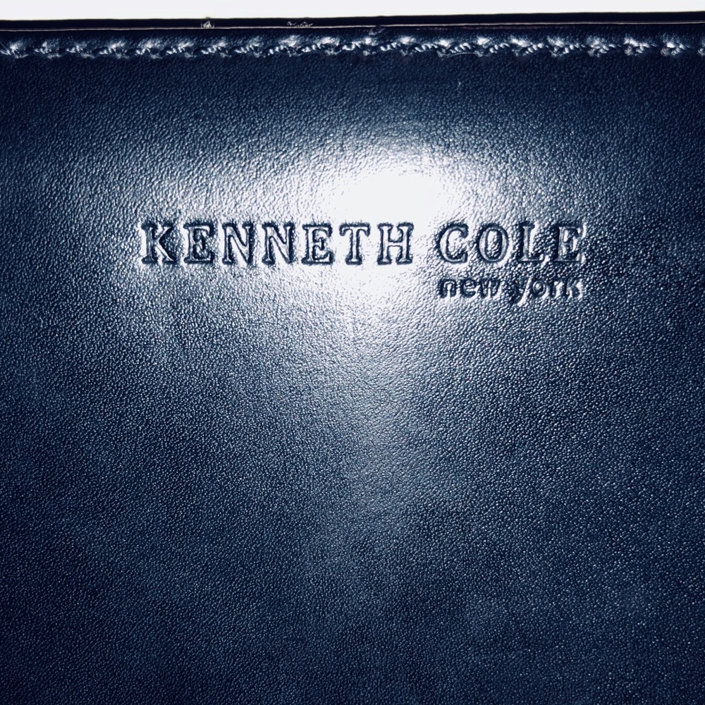 Kenneth Cole Black Leather Wristlet